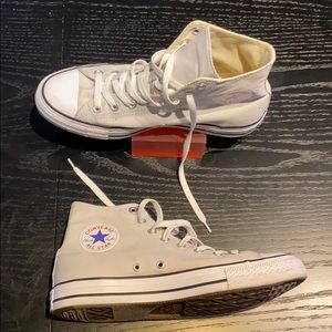 Light Grey High Top Converse